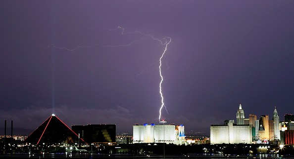 Thunderstorm Rolls Through Las Vegas