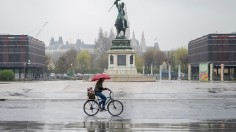 AUSTRIA-WEATHER-RAIN