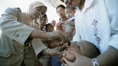 Measles Immunization drive in Jakarta