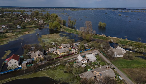 Recovery Efforts In Demydiv, The Ukrainian Village Flooded To Stave Off Russians