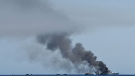 FRANCE-BOAT-FIRE