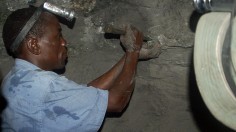 Tanzanian tanzanite miner James Meliary