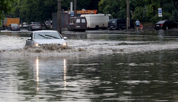 UKRAINE-WEATHER-FLOOD