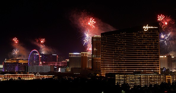 Las Vegas Throws July 4th Celebration With Fireworks From Strip Resort Rooftops