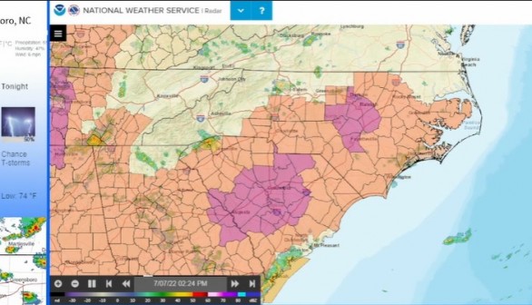 Possible Severe Weather for Carolinas as Storm Threats with Damaging Winds Approach the Region