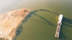 aerial photo of body of water