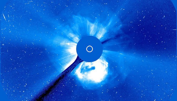 Solar flare, solar storm