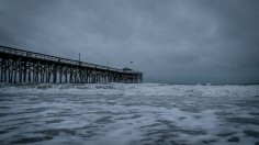 Storm blowing ashore