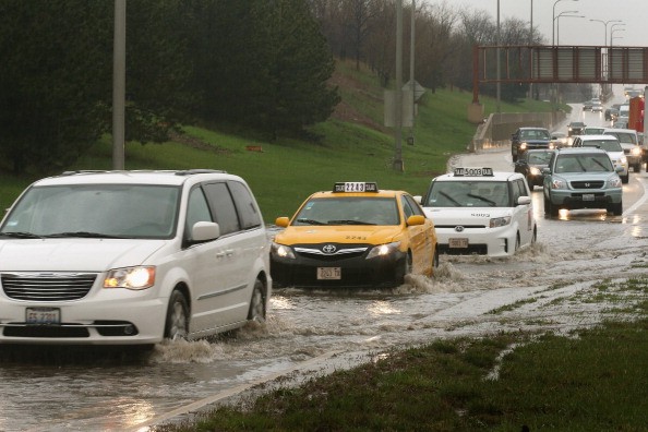 Heavy Rains Create Flooding In Chicago
