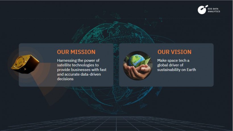 EOSDA’s business activities correlate with its mission and vision. Image: EOS Data Analytics