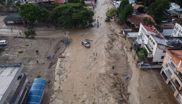 Extreme Landslide of Mud and Water in Venezuela Streets Kills Three