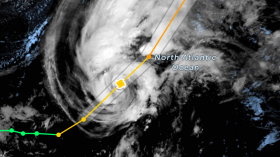 Martin Developed into a Category 1 Hurricane in Northern Atlantic