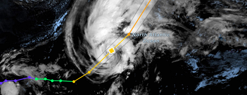 Martin Developed into a Category 1 Hurricane in Northern Atlantic