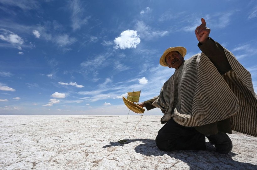BOLIVIA-CLIMATE-COP27-UN-LAKE POPOO-INDIGENOUS