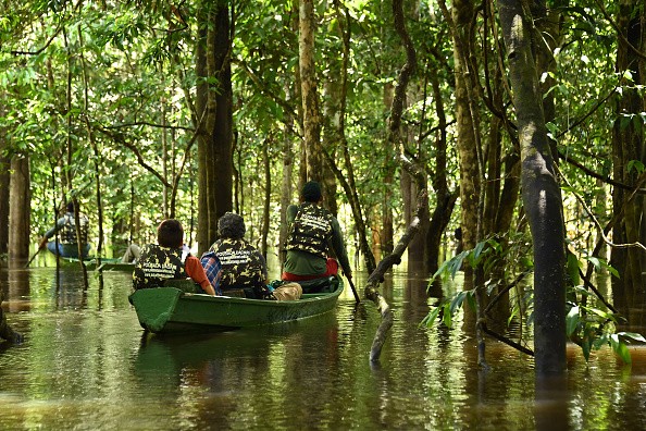  Mamiraua Reserve, Brazil's largest protected area, in Amazonas State, on April 25, 2019. 
