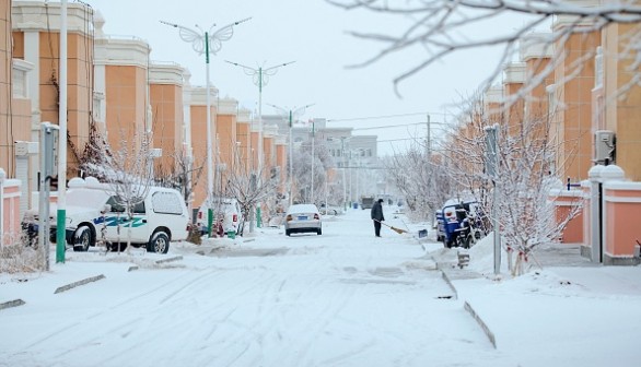 CHINA-WEATHER-SNOW