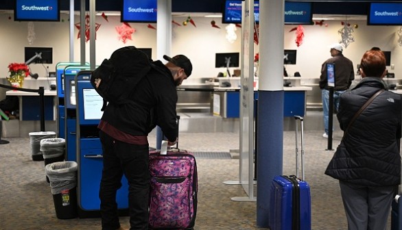 Hollywood Burbank Airport in Burbank, California, on December 27, 2022