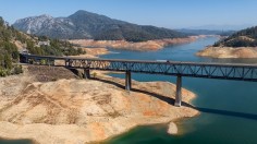 Shasta Lake in Lakehead, California on October 16, 2022