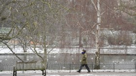 Green Park in central London on February 9, 2021