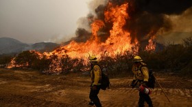 Fairview Fire near Hemet, California, on September 8, 2022.