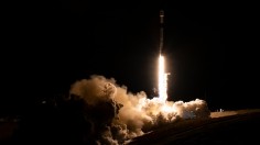 A SpaceX Falcon 9 rocket launch