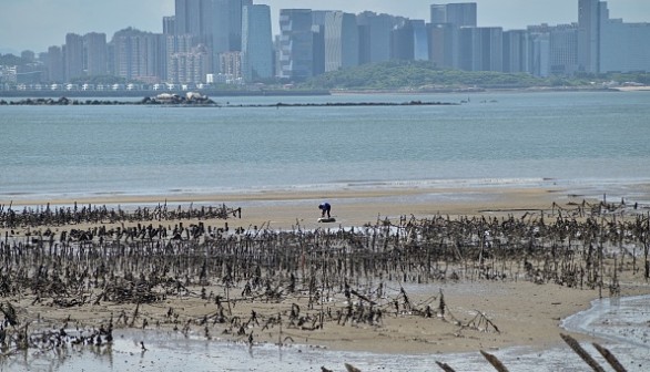 Taiwan's Kinmen islands, which lie just 3.2 kms (two miles) from the mainland China coast, on August 10, 2022