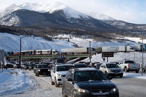 Highway 9 in Silverthorne, Colorado on December 22, 2022. US Snowstorm Latest Forecast: Heavy Snow, Cold Temperatures to Unload in Colorado, Michigan, Midwest This Week