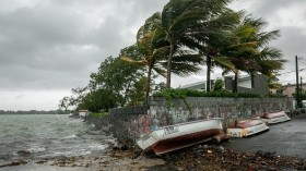  Mahebourg, Mauritius, on February 20, 2023 as Cyclone Freddy. Madagascar Braces for Strong Winds, Intense Rain After Landfall