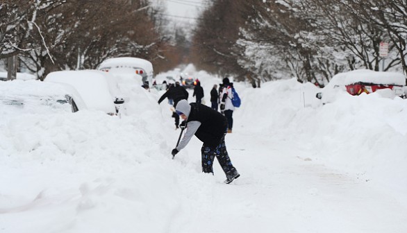 December 27, 2022 in Buffalo, New York. Winter Storm Updates: Heavy Snow, Ice Conditions to Impact Northeast This Week