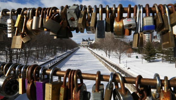 The Corktown Footbridge on February 8, 2023 in Ottawa, Canada. Another Impactful Storm to Unload in Ontario, Parts of Canada Next Week, Forecasts Warn