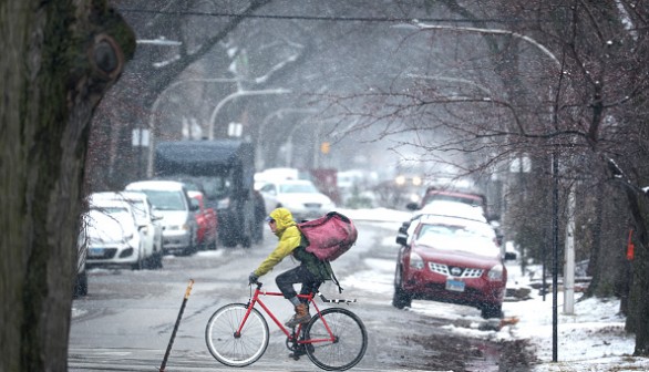 Chicago, Illinois. The latest weather forecasts said that a winter storm is expected to unload heavy snow and rain in parts of the Midwest and Northeast this week.
