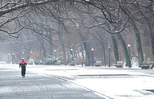  Riverside Park on the West Side of New York City. The latest forecasts said that a possible winter storm could hit the Northeast next week, bringing rain and snow.