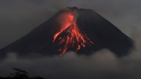 Merapi Volcano Eruption