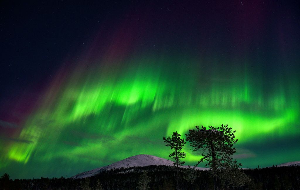 Blue spiral appears amid northern lights in Alaska after SpaceX