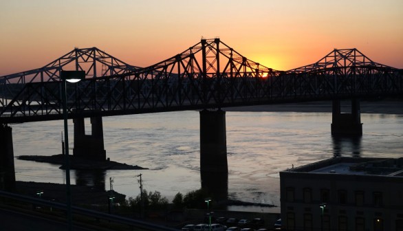 Vicksburg, Mississippi. The latest weather forecast showed that flooding concerns could likely unfold in parts of the North-Central US and the Mississippi  River due to rapid thaw events. 