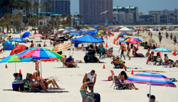 Sizzling Temperatures at 90 Degrees Take Over Florida as Patchy Thunderstorms Develop Inland for Next Days