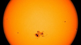 Giant Sunspot Visible Without Magnification Faces Earth