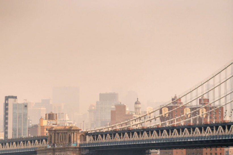 Smoke From Canadian Wildfires Creates Hazy Conditions Over New York City
