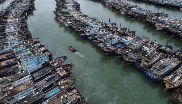 Fujian province, China. Typhoon Doksuri