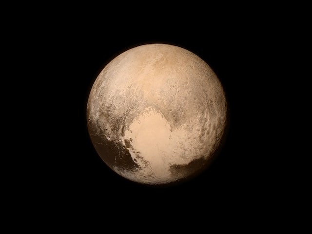 Pluto on Black background