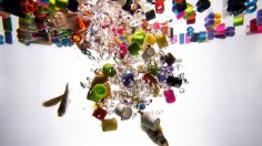 A stock photo of microplastics