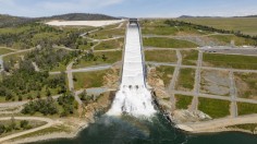 California Reservoirs at High Water Levels Following Tropical Storm Hilary