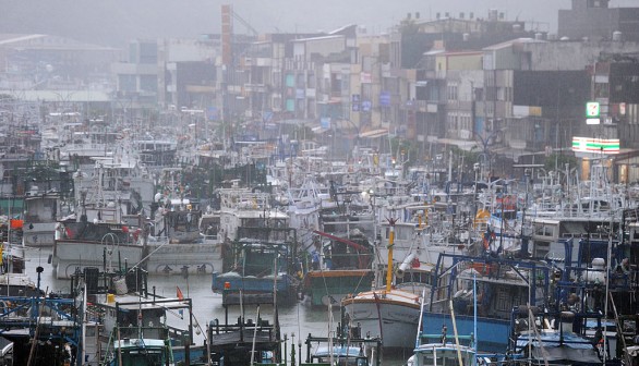 Typhoon Saola reached Taiwan