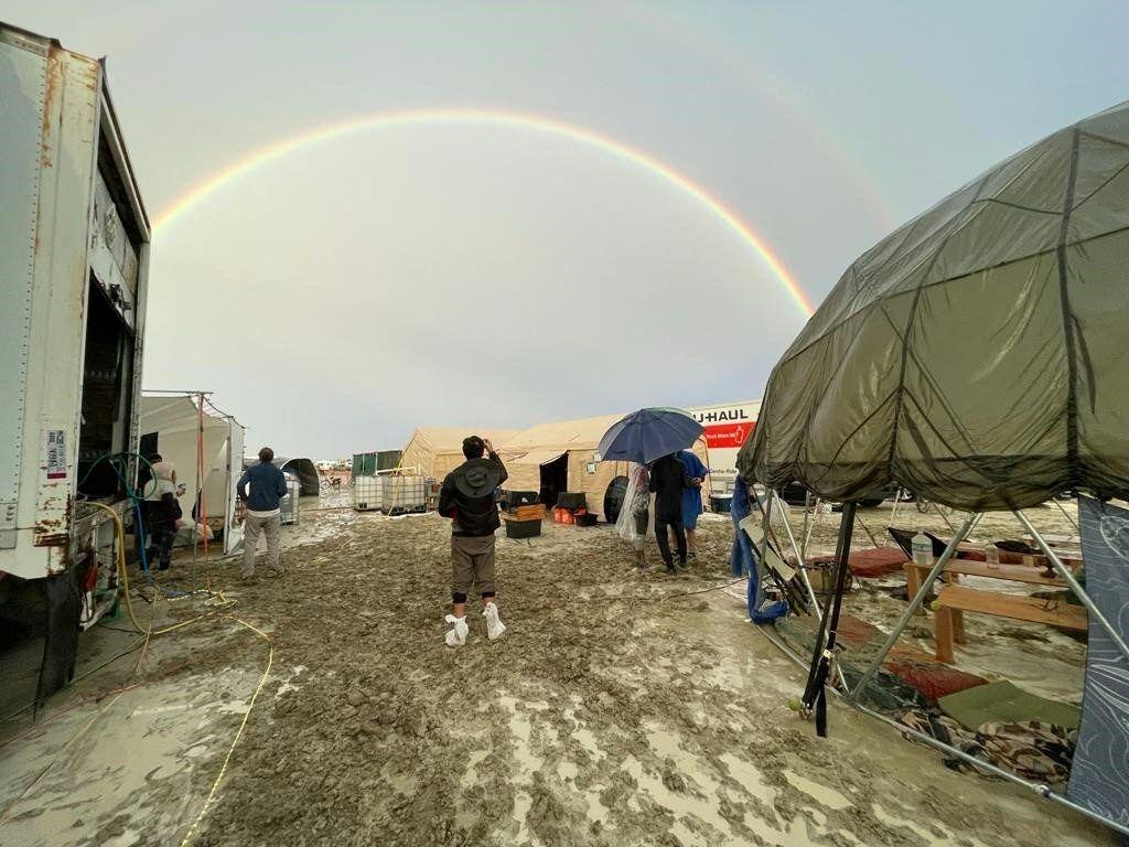 Nevada Desert Heavy Rains People Stranded in AnkleDeep Mud; One