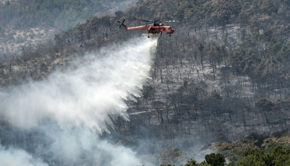 Wildfire in Greece on September 3, 2023. 