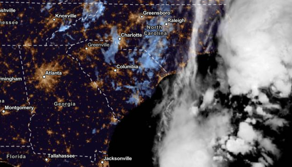 NESDIS via NOAA Satellite View as of September 18, 2023. Weather in Georgia and Carolinas