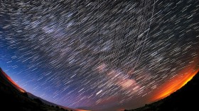 Starlink Satellites Dazzle Skies Once Again, This Time with Colorful Light Train