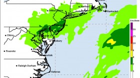 Potential rainfall of Ophelia