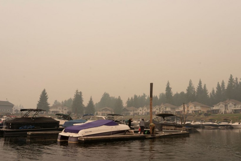 Recent wildfire smoke in British Columbia