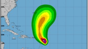 wind speed probabilities of Tropical Storm Philippe